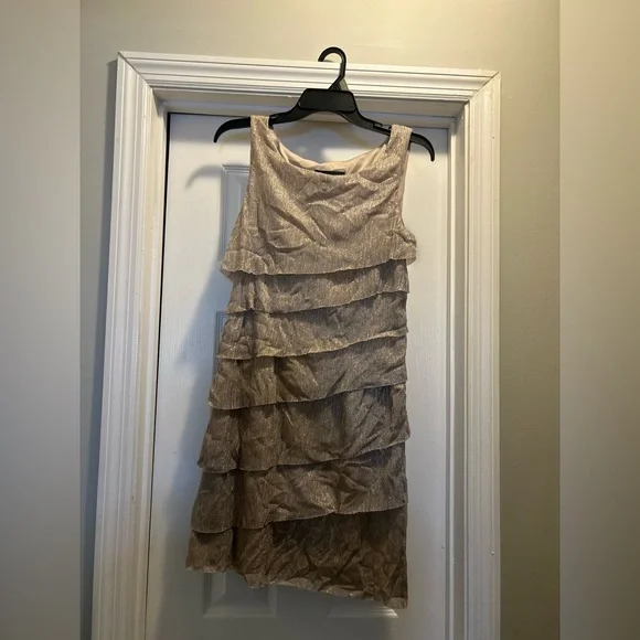 connected apparel | Dresses | Connected Apparel Cream Tiered Mini Dress |  Poshmark